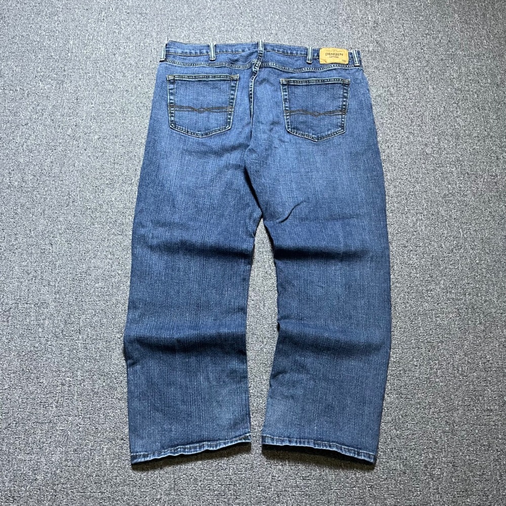 Denizen Levi's 285 Relaxed Fit Jeans 42x30 Blue Denim Straight Leg Mens Pants